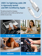 iPhone 60W USB-C to C charge cable (2m)