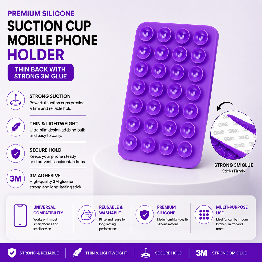 Suction cup Mobile phone holder ￼