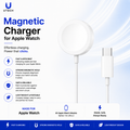 White Magnetic Smart Watch Charger – USB Fast Charging Cable Compatible with Magnetic Charging Watches