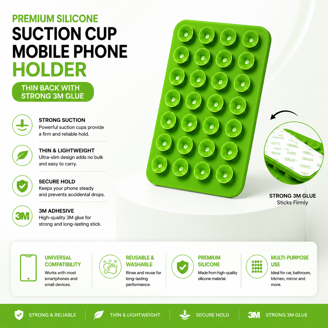 Suction cup Mobile phone holder ￼