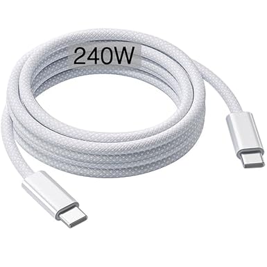 240W USB-C Charge Cable 2m, 6ft USB C to USB C