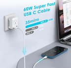60W USB-C to USB-C Fast Charging Cable (1M)