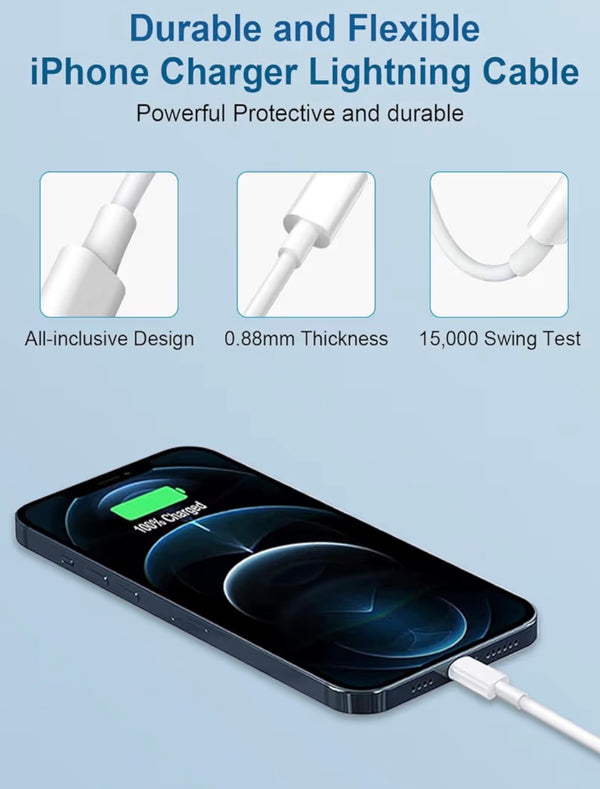 iPhone USB-C to Lightning Fast Charging Cable (2M) – White