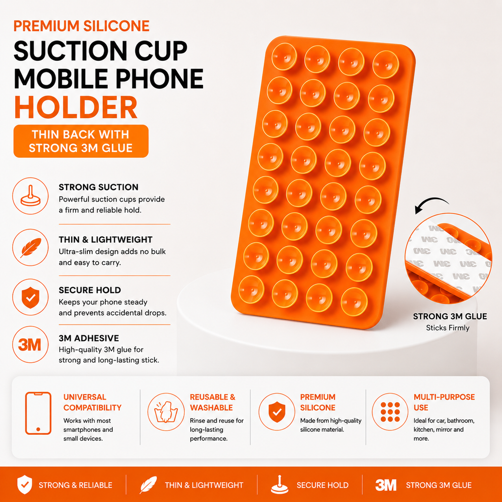 Suction cup Mobile phone holder ￼