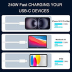 240W USB-C Charge Cable 2m, 6ft USB C to USB C