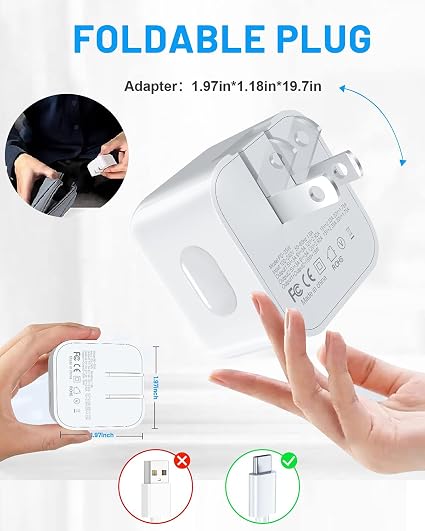 Dual USB C to C Charger 35W