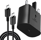 For Samsang 25W Super Fast Charger Plug & USB-C to C charge cable (1m)