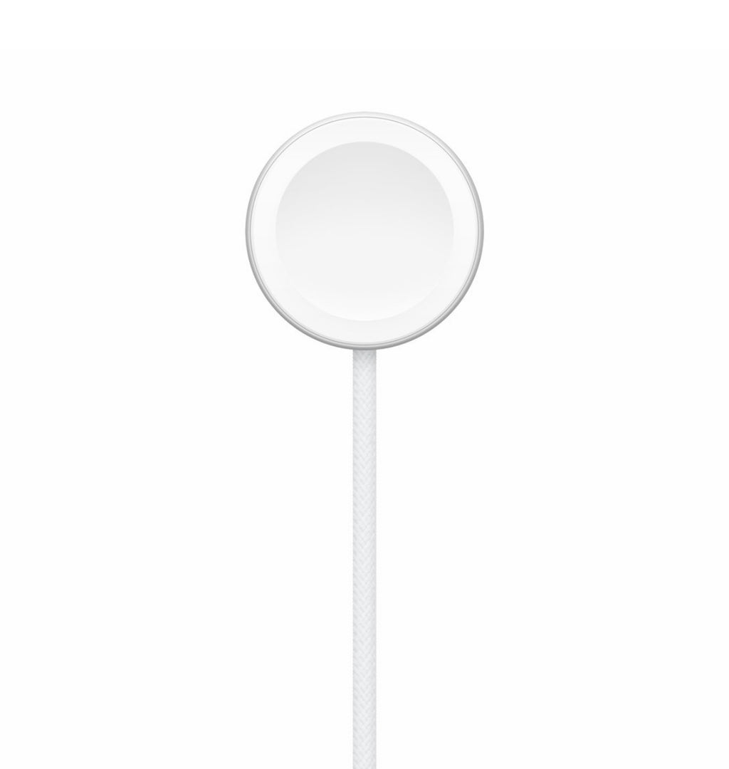 White Magnetic Smart Watch Charger – USB Fast Charging Cable Compatible with Magnetic Charging Watches