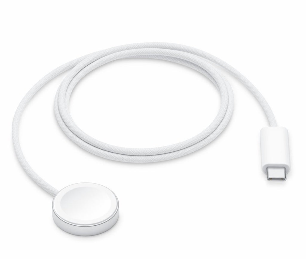White Magnetic Smart Watch Charger – USB Fast Charging Cable Compatible with Magnetic Charging Watches