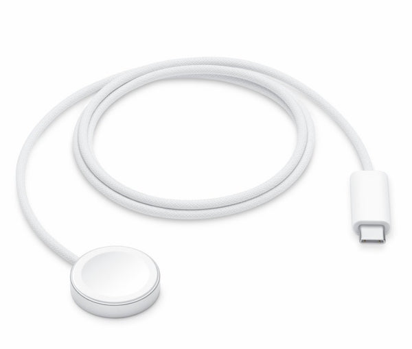 White Magnetic Smart Watch Charger – USB Fast Charging Cable Compatible with Magnetic Charging Watches