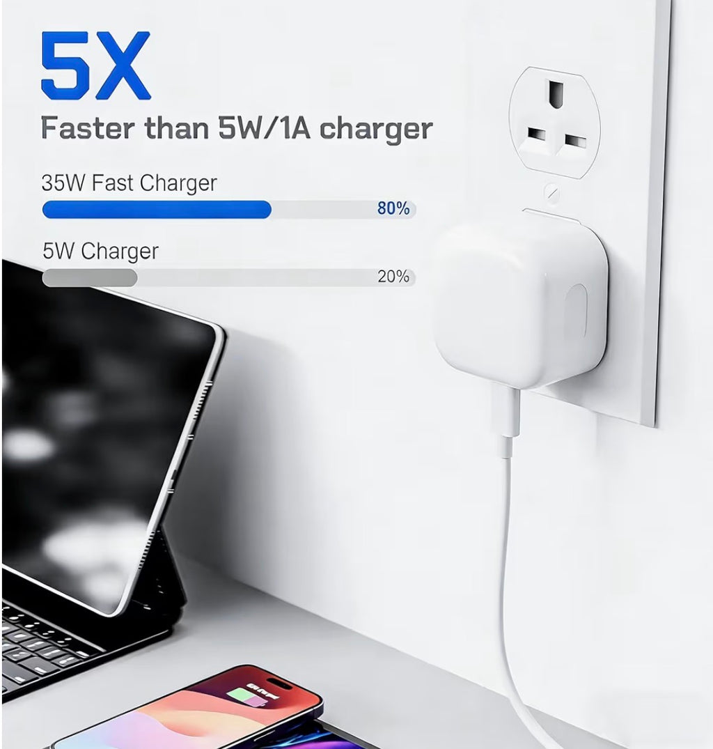 Iphone 35W USB-C power adopter & USB-C to C charge cable (1m)