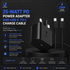 For Samsang 25W Super Fast Charger Plug & USB-C to C charge cable (1m)