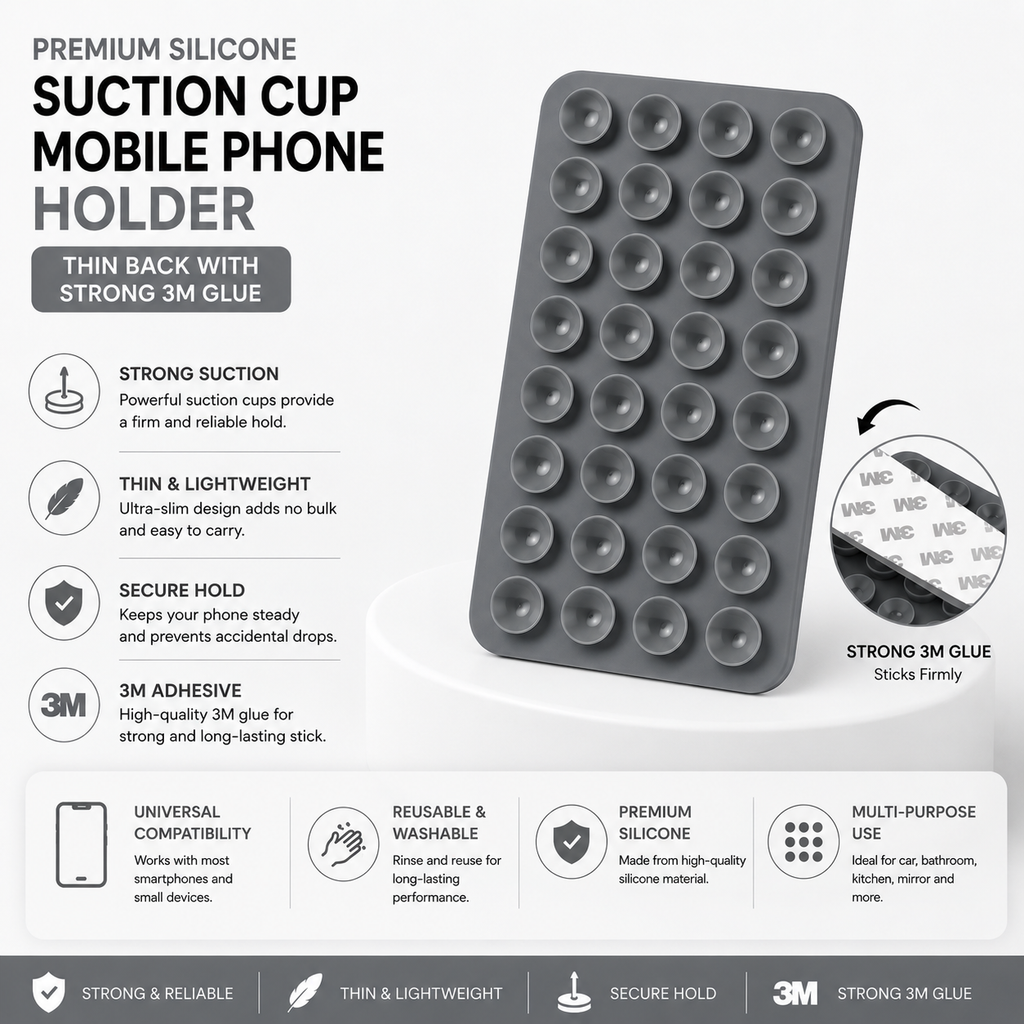 Suction cup Mobile phone holder ￼