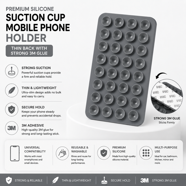 Suction cup Mobile phone holder ￼